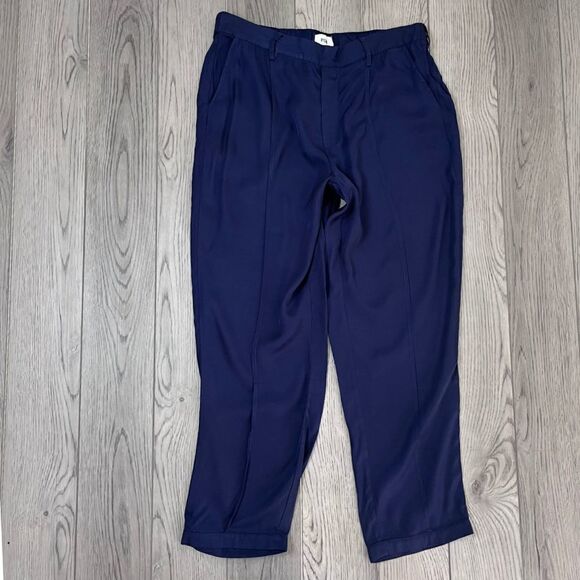 Pistola Eleanor Women Size L Blue High Rise Tappered Leg Trouser NEW Pant Office - Picture 2 of 7